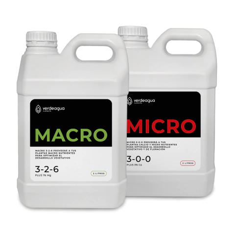 Combo Nutrientes Hidroponia Macro y Micro ESSENCE - Verdeagua
