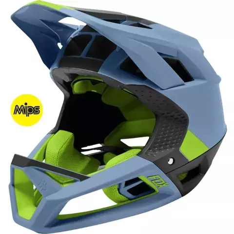 FOX BIKE CAPACETE PROFRAME BLOCKED AZUL VERDE XL |2G|