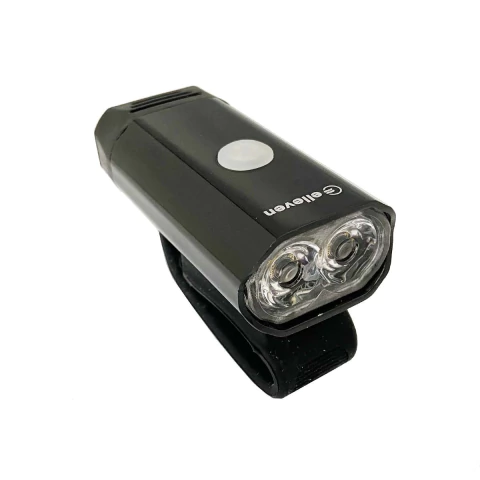 FAROL DIANTEIRO 2 LEDS 500 LUMENS USB ALUMÍNIO
