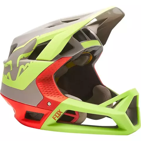 FOX BIKE CAPACETE PROFRAME TUK CINZA/LARANJA/FLUOR M |M|