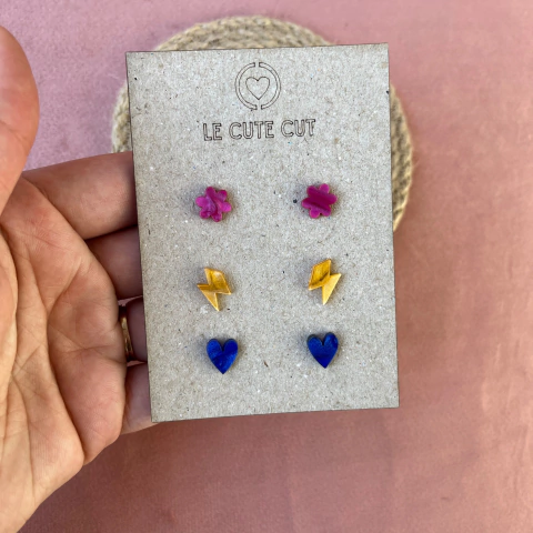 Trio de Mini Brinco Sunset