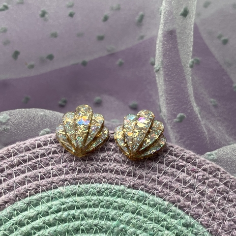 Brinco Aurora Dourado e Verde