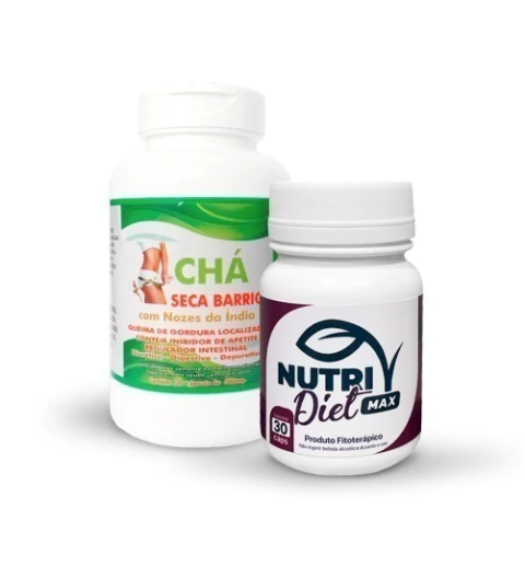 Nutri Diet Max 30 cáps + Chá Seca Barriga 60 caps - comprar online