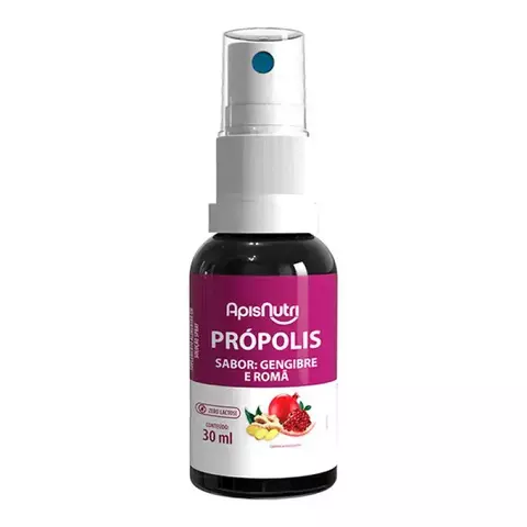 Spray De Própolis Gengibre e Romã 30ml - Apisnutri