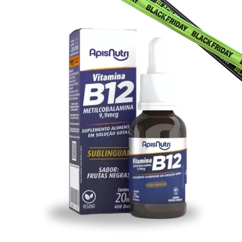 Vitamina B12 Sublingual ApisNutri 20ml Sabor Frutas Negras - comprar online