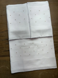 KIT 3 FRALDA BORDADAS
