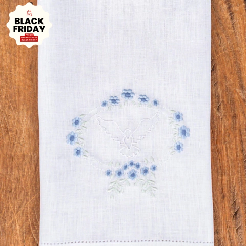 Toalha de Batizado em Linho - comprar online