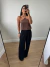Blusa Frente única Chiffon Estela Marrom na internet