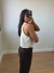 Blusa em Linho com Detalhes Bordados Areia - comprar online