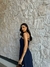 Vestido Midi Dália Azul Marinho - comprar online