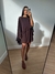 Vestido com Capa Nina Marrom Café