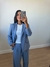 Blazer Alfaiataria Giseli Azul Fendi