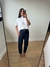 Calça Balloon Jeans Azul Escuro - loja online