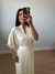Imagem do Vestido Longo Com Mangas Bege