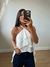 Blusa Frente Única Amarração Branca