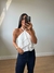 Blusa Frente Única Amarração Branca - comprar online