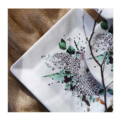 PLATO CUADRADO GRANDE JUNGLE