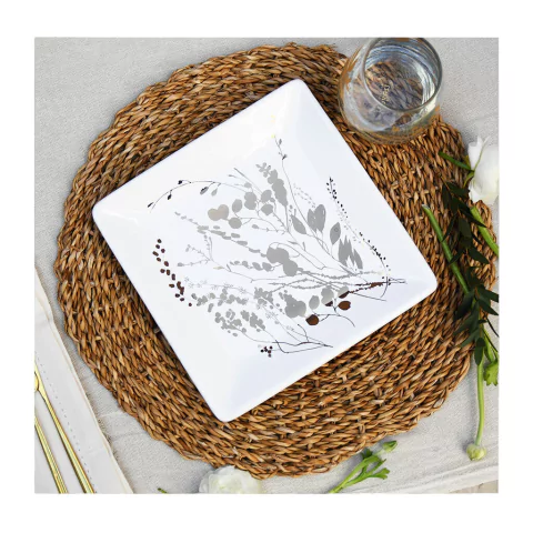 PLATO CUADRADO CHICO GINGER GOLD