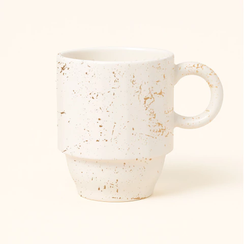 TAZA DE CAFE APILABLE GOLD - comprar online