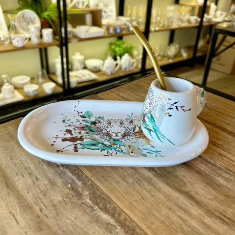 Kit Gift Box - bandeja oval, Mate con Asa y bombilla - comprar online