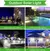 Luminária Solar de Parede com 100 LEDs: Balizador Externo para Jardim na internet