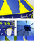 Barraca Infantil Dobrável Tenda Castelo Cabana azul