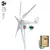 Gerador de turbina eólica de 600W com 5 lâminas, incluindo controlador e acessórios.