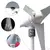 Gerador de turbina eólica 600W, mostrando detalhes das lâminas e do corpo do equipamento.