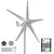Gerador de turbina eólica 12v 24v 400w com controlador 3 5 lâminas pequena - comprar online