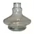 Base vaso transparente para narguile Aladin, com design elegante e moderno.