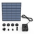 Bomba de fonte solar 2.5W, com 6 bicos e tubo de água - comprar online