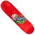Shape de skate Forma Chaze Maple 8.0 na cor vermelha com design gráfico colorido.