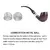 Conjunto de cachimbo dobrado de tabaco de sândalo 9MM, madeira sólida na internet
