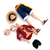 Boneco One piece anime Luffy figure, 28cm, uma peça, sorriso, na internet