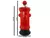 Cinzeiro decorativo hidrante americano com tampa giratória vermelho 28cm na internet