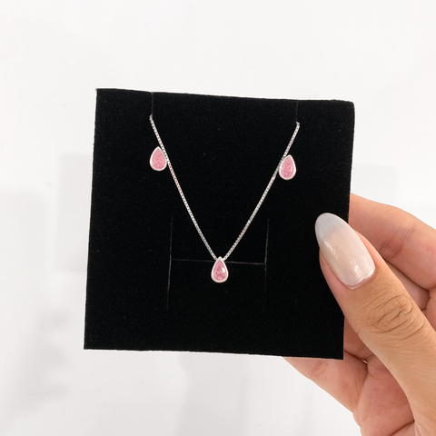 Conjunto Ponto Luz Gota Rosa - comprar online