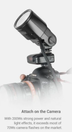 H200R -CABEZAL REDONDO PARA AD 200 GODOX en internet