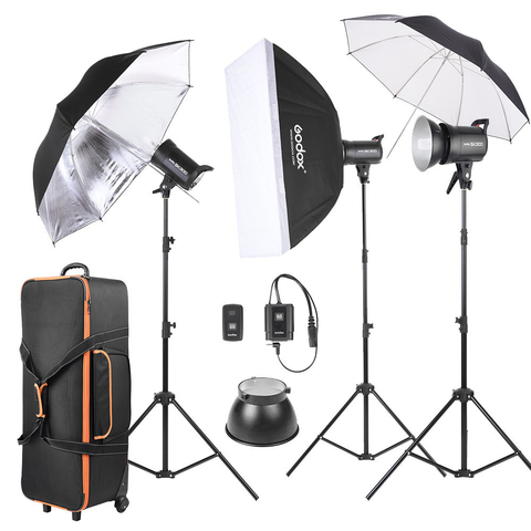 KIT SK 300II D X 3 FLASHES DE 300