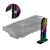 SUPORTE PLACA DE VÍDEO GH3 PRO VERTICAL PRETO ARGB COM VISOR