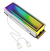 Dissipador Calor Ssd M2 Nvme Branco Led Infinito Argb 5v