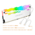 Kit 2 Dissipador Calor Memória RAM Branca Coolmoon ARGB 5V - comprar online