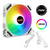 Cooler Fan Branco Pwm 4 Pinos + Argb 3 Pinos Coolmoon 120mm