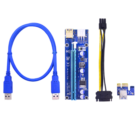 CABO RISER 009S MINERACAO USB 3.0 PCI-E 1X P/ 16X
