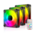 KIT 3 COOLER FAN COOLMOON DM1 PWM ARGB 3 PINOS + CONTROLADOR