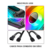 KIT 3 COOLER FAN COOLMOON DM1 PWM ARGB 3 PINOS + CONTROLADOR - RURT STORE