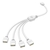 CABO SPLITTER RGB 12V 4 PINOS BRANCO DIVISOR 1 PARA 4 SAÍDAS - RURT STORE