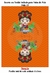 Recorte em tecido Dublado Bolsa de mão - Frida 02