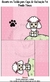 Recorte em Tecido Capa Vacinação PET - Poodle