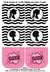 Kit de Recorte em Tecido Dublado para Porta Moedas - Love Pink