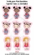 Recorte em tecido Mini Naninha - Cutes 14 (Variados)